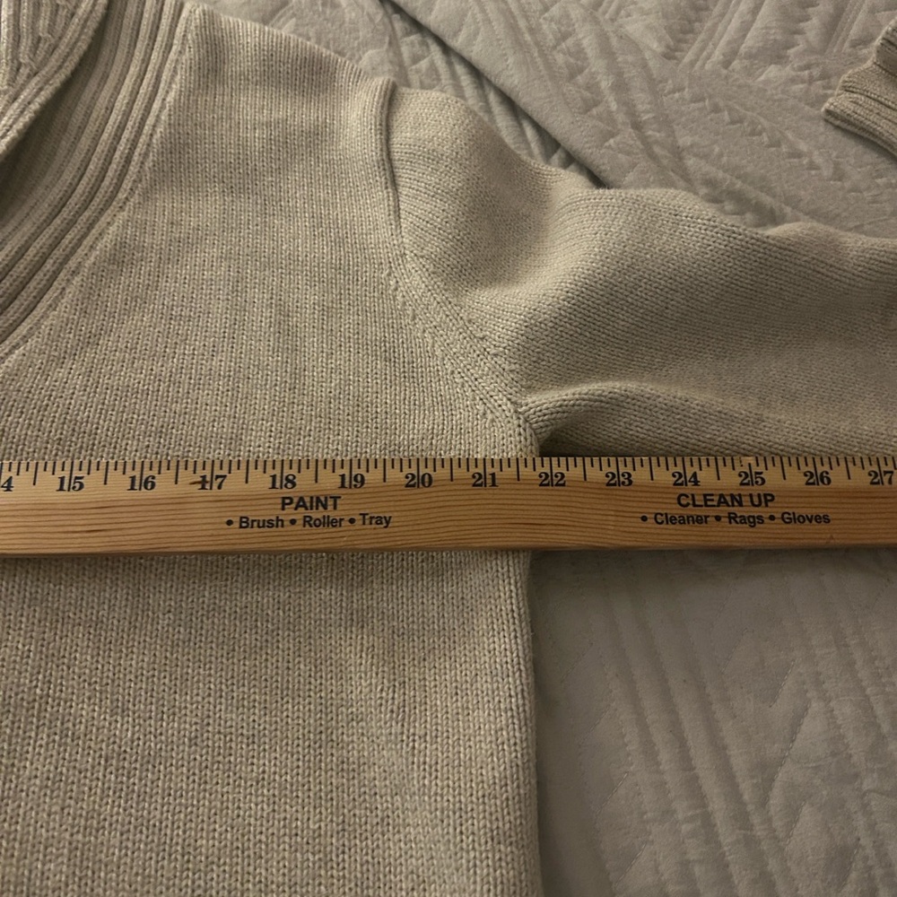 J. Crew Factory Women's Lt. Gray Shawl Collar Chunky Long Cardigan Sweater..XL - Picture 9 of 10